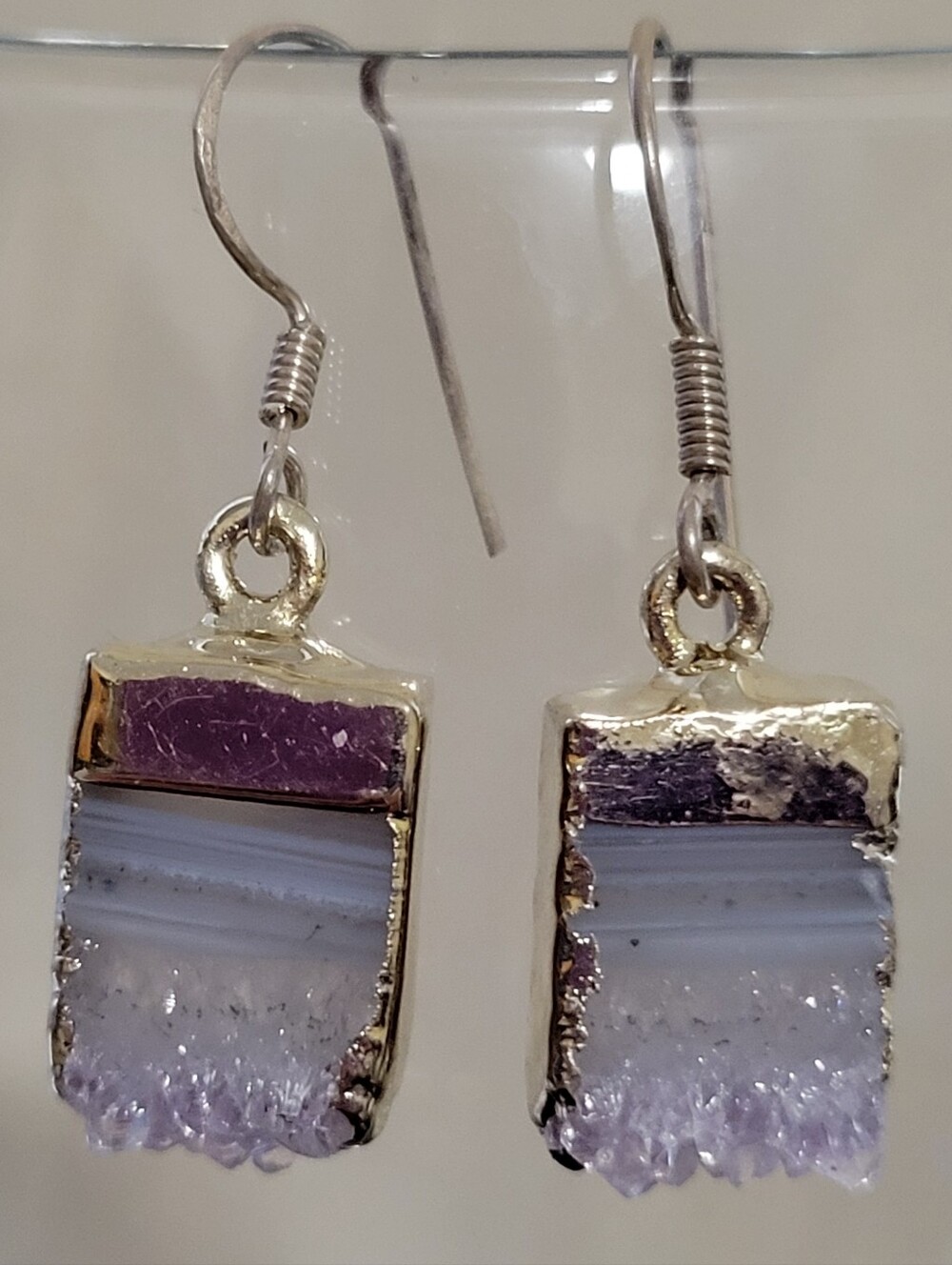 Beautiful Druzy Geode Earrings